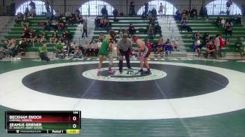144 lbs Champ. Round 1 - Seamus Griener, St. Anselm`s Abbey School vs Beckham Enoch, Cardinal Gibbons