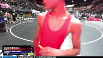 106 lbs Round 4 (16 Team) - Xavier Thompson, BAWA vs Antonio Garaventa, CMWA