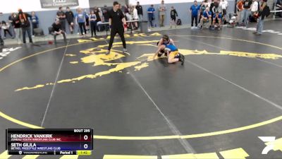 92 lbs Round 3 - Seth Gilila, Bethel Freestyle Wrestling Club vs Hendrick VanKirk, Juneau Youth Wrestling Club Inc.