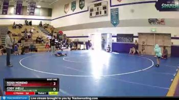 37-42 lbs Round 4 - Cody Imelli, Spanish Springs Wrestling Club vs Noah Moreno, Ruby Mountain