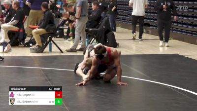141 lbs Consi Of 8 #1 - Raymond Lopez, American vs Logan Brown, Army West Point