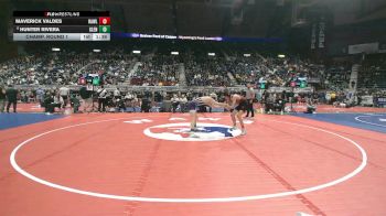 3A-138 lbs Champ. Round 1 - Maverick Valdes, Rawlins vs Hunter Rivera, Glenrock