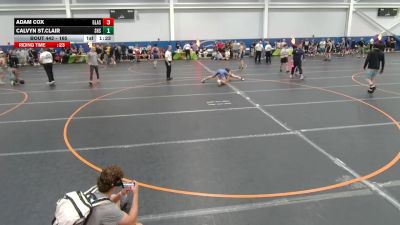 165 lbs Champ. Round 2 - Adam Cox, Glasgow Wrestling vs Calvyn St.Clair, Unattached