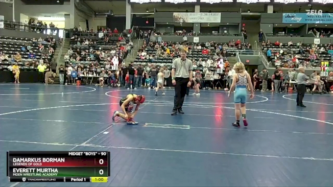 90 lbs Cons. Semi - Everett Murtha, Moen Wrestling Academy vs DaMarkus ...