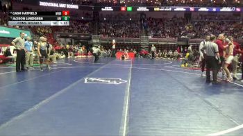 2A-144 lbs Cons. Round 5 - Jaxson Lundgren, North Fayette Valley vs Cash Hatfield, West Branch