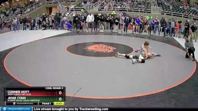 87 lbs Cons. Round 3 - Conner Hoyt, West Albany Mat Club vs Jesse Conn, Illinois Valley Youth Wrestlin