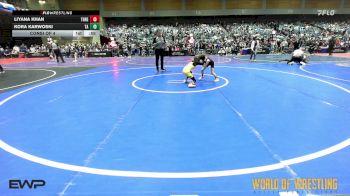 55 lbs Consi Of 4 - Liyana Khan, THRESHOLD WRESTLING CLUB vs Kora Karwoski, Team Aggression
