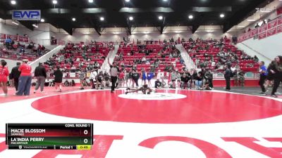 135 lbs Cons. Round 1 - La`India Perry, MACARTHUR vs Macie Blossom, SHAWNEE