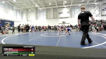 74 lbs Champ. Round 2 - Landon Bowles, Brawlers Elite vs Cael Daly, Owego Youth Wrestling