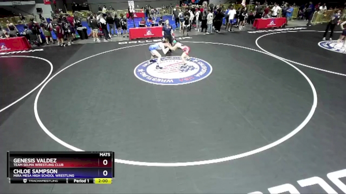 117 lbs Cons. Round 1 - Genesis Valdez, Team Selma Wrestling Club vs ...