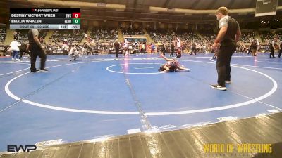 60 lbs Final - Destiny Victory Wren, Bomber Wrestling Club vs Emalia Whalen, Flow Academy Hawaii