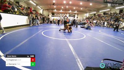 110 lbs Consolation - Caleb Fogleman, Heat vs JaMarcus Siemens, Team Tulsa Wrestling Club