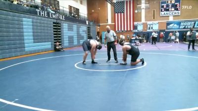 285 lbs 7th Place Match - Luke Lewis, Lehi vs Brayden Freitas, Riverton