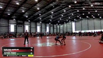 106 lbs Quarters - Kayden Tinkey, Lady Jaguar Warriors vs Evelynn Angelini, Steel Maidens