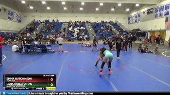 106 lbs 5th Place Match - Lana Khelghatian, San Dimas Wrestling vs Emma Hutchinson, Temecula