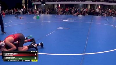 110 lbs Round 2 - Corbyn Weiss, Crass Trained vs Liam Exline, Hawkeye Wrestling Academy