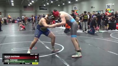 205 lbs Cons. Round 1 - Luka Tomasic, Bonner Springs Wrestling Club vs Royce Eastman, Carroll