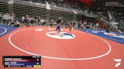 57 lbs 1st Place Match - Harper Mamalis, Green River Grapplers Wrestling vs Roxy White, Thermopolis Wrestling Club