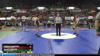 Quarterfinal - Anders Thompson, Flathead (Kalispell) vs Devron Brewer, Great Falls/MSDB