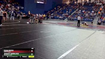 165 lbs Champ. Round 3 - Evan Rizzo, Brecksville vs Emmitt Sherlock, Gilman School