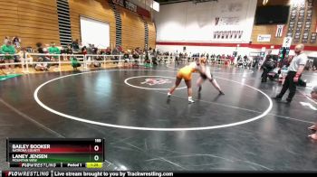 155 lbs Champ. Round 2 - Laney Jensen, Mountain View vs Bailey Booker, Natrona County