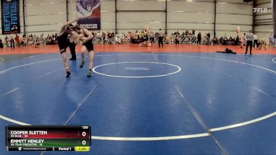 130 lbs Rd# 9- 2:15pm Saturday Final Pool - Emmitt Henley, VA Team Predator vs Cooper Sletten, PA Blue