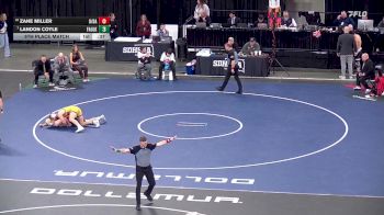 5th Place Match - Zane Miller, Deuel/Deubrook Area vs Landon Coyle, Faulkton Area