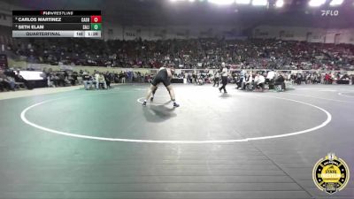 B3A-165 lbs Quarterfinal - Carlos Martinez, Cashion vs Seth Elam, Salina