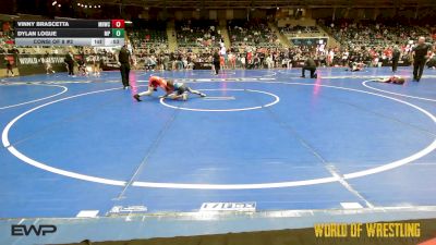 73 lbs Consi Of 8 #2 - Vinny Brascetta, Mile High Wrestling Club vs Dylan Logue, Malvern Prep