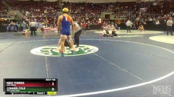 5A 160 lbs Quarterfinal - Niko Torres, Los Lunas vs Conner Cole, Volcano Vista