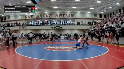 144 lbs Round 1 (16 Team) - Jesus Mills, Elbert County vs Landon Marshall, Trion