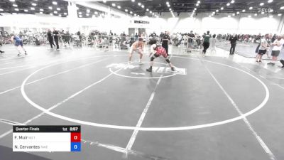 150 lbs Quarterfinal - Frank Muir, No Team vs Nathaniel Cervantes, Takedown Industries