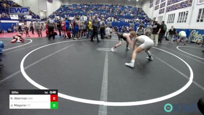 92 lbs Consi Of 4 - Kip Akerman, Shelton Wrestling Academy vs Jack Maguire, Chandler Takedown Club