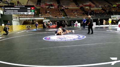 Junior Boys - 165 lbs 3rd Place Match - Jacob Hernandez, Selma High School Wrestling vs Jameson King, Frontier High School Wrestling