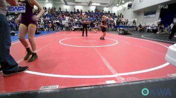 98 lbs Quarterfinal - Brooklyn Kelley, Sperry Wrestling Club vs Cara Prock, Vian Wrestling Club