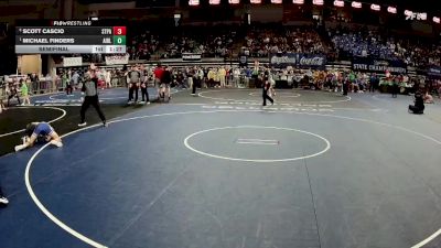 D 1 120 lbs Semifinal - Michael Finders, Airline vs Scott Cascio, St. Paul`s