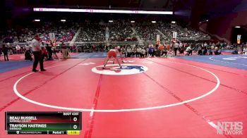 4A-165 lbs Quarterfinal - Beau Russell, Natrona County vs Trayson Hastings, Sheridan