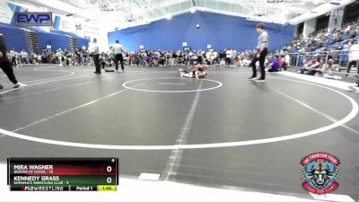 80 lbs Round 2 (4 Team) - Mira Wagner, Queens Of Chaos vs Kennedy Grass, OpenMats Wrestling Club