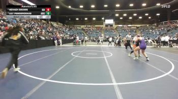 140 lbs Cons. Round 2 - Nevaeh Brown, Bonner Springs HS vs Lily Pendergrass, Arkansas City Hs