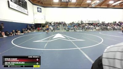 149 lbs Cons. Round 2 - Steve Caday, Cal State Bakersfield vs Devin Shimabukuro, Menlo College