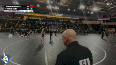 135 lbs Semifinal - Mariaha Benedict, Fort Dodge vs Hannah Huza, Hortonville