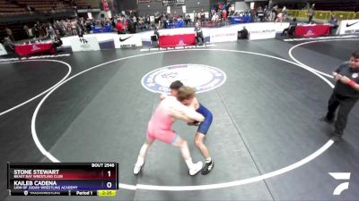 150 lbs 7th Place Match - Stone Stewart, Beast Bay Wrestling Club vs Kaileb Cadena, Lion Of Judah Wrestling Academy