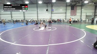 84 lbs Round 2 (10:45am Saturday) - Braylon Decker, Terps Xpress vs Lukas Cala, NCWAY National Team