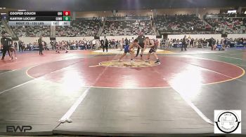 130 lbs Consi Of 32 #1 - Cooper Couch, Grove vs Karter Locust, Cowboy Wrestling Club