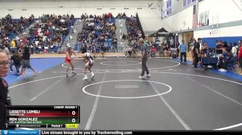 111 lbs Champ. Round 1 - Lissette Lomeli, Team So Cal vs Ren Gonzalez, Los Alamitos High School