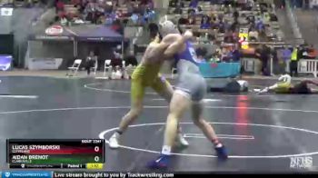AA 160 lbs Semifinal - Aidan Brenot, Clarksville vs Lucas Szymborski, Cleveland