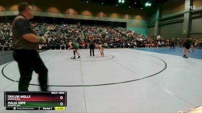 114 lbs Semifinal - Taylor Wells, Granite Bay vs Malia Niimi, Granite Bay