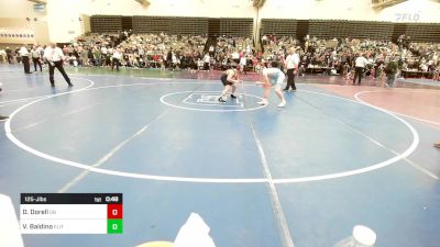 125-J lbs Quarterfinal - Dometrius Dorell, Dover Bandits vs Vincenzo Baldino, Elite NJ