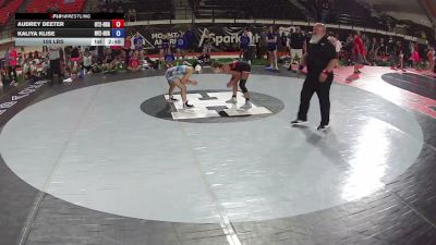 105 lbs Audrey Deeter, Utah 2 HS Girls vs Kaliya Klise, Nevada 2 HS Girls