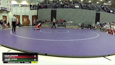 113 lbs 2nd Wrestleback (8 Team) - Zavier Acuna, Portage vs Colin Strayer, Crown Point